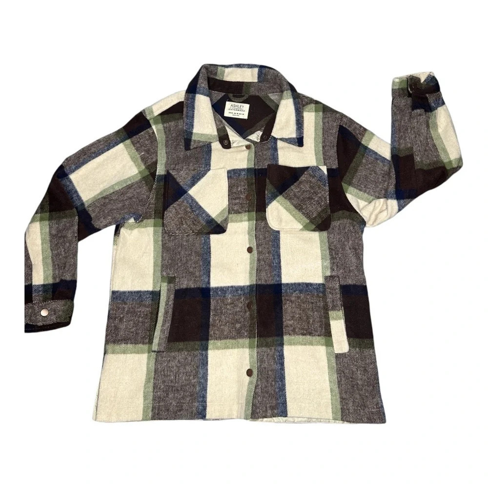 Ashley By 26 International Outerwear Plaid Jacket. Sz: XL